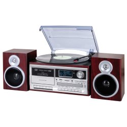 TOCADISCOS TREVI TT 1072 DAB TURNTABLE DAB AW ENCODING DARK WOOD