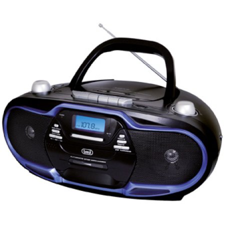 RADIO CASSETTE TREVI CMP 574 USB PORTAB. RADIO REC. CD PLAYER USB BLUE