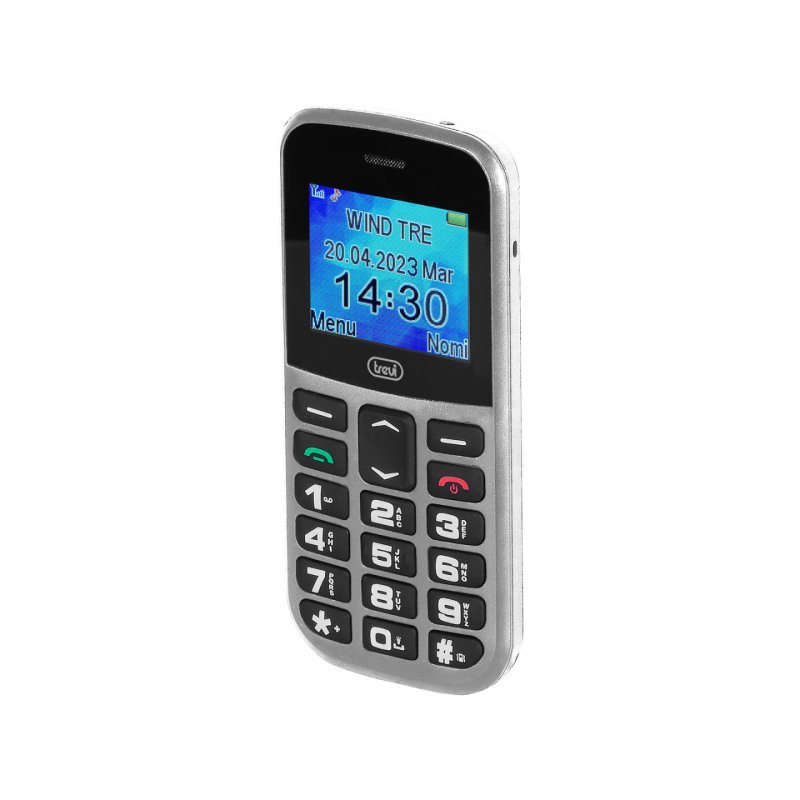 Trevi Max 20 4,5 cm (1.77") 160 g Argent Téléphone pour seniors