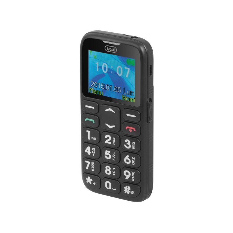 TELEFONO TREVI SICURO 10 SENIOR PHONE BIG BUTTONS FUNCION S.O.S. BLACK
