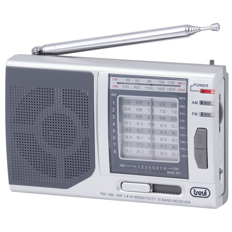 RADIO TREVI MB 728 PORTABLE MULTIBAND RADIO ESTILO RETRO SILVER