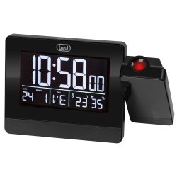 RELOJ DESPERTADOR TREVI EC 884 PJ CON PROJECTION DIGITAL ALARM CLOCK BLACK
