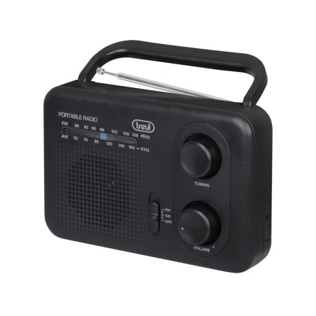 RADIO TREVI RA 7F64 PORTABLE AM/FM RADIO BLACK