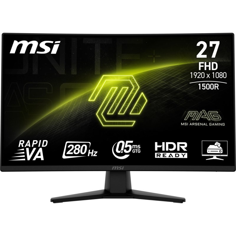 MSI MAG 274CXF computer monitor 68.6 cm (27") 1920 x 1080 pixels Full HD Black