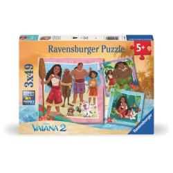Ravensburger - Disney Vaiana 2 3x49p - (12004102)