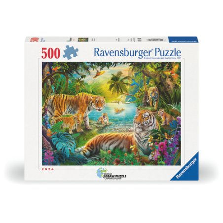 Ravensburger - Tiger Family In The Oasis - 500p (12001384)