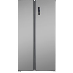 Bomann Kombi SBS side-by-side refrigerator Freestanding 442 L E Stainless steel