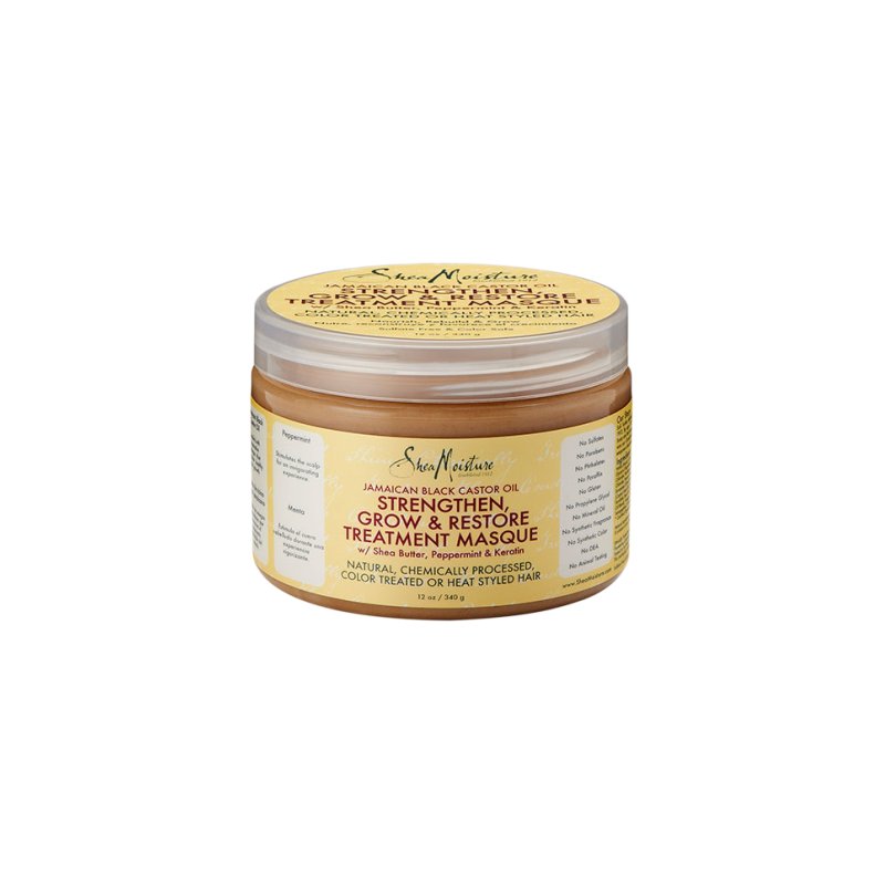 SheaMoisture Jamaican Black Castor Oil Treatment Masque for Dry Hair Paraben Free Hair Mask 11.5oz