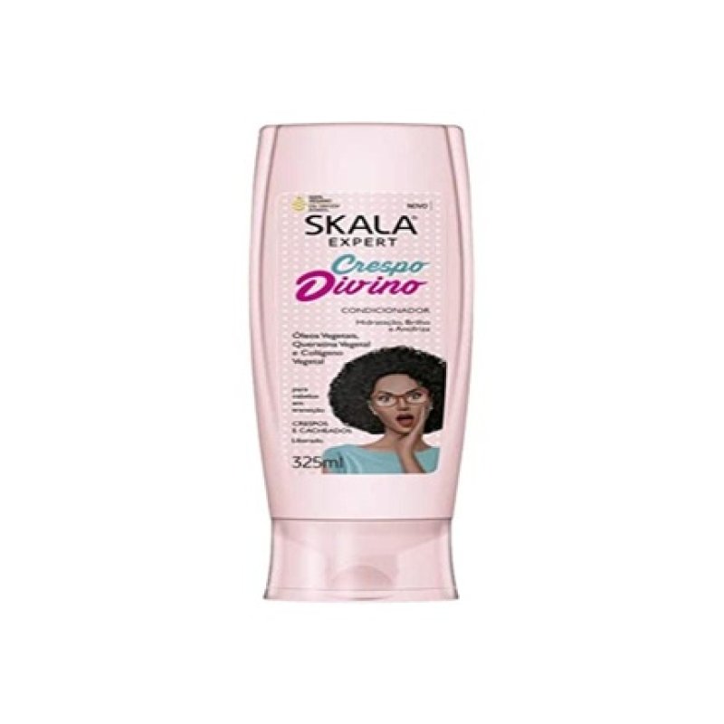SKala Expert Conditioner Crespo Divino 325ml 100% Vegan - Removes Frizz and Moisturizes, Brings Dull Hair to Life, Adds