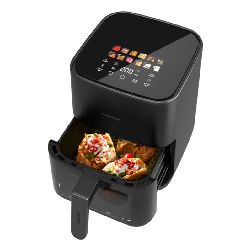 Cecotec Cecofry&Grill Duoheat 4000 Unique 4 L Autonome 1900 W Friteuse d’air chaud Noir