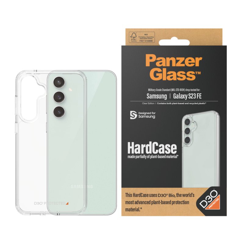 PanzerGlass HardCase mit D3O Samsung Galaxy S23 FE coque de protection pour téléphones portables Housse Transparent