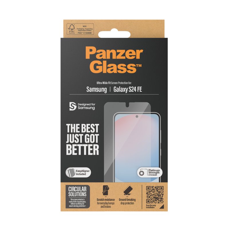 PanzerGlass - Screen Protector - Samsung Galaxy S24 FE - Ultra-Wide Fit