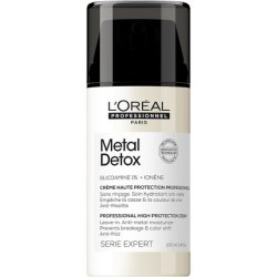 L'Oréal Professionnel Metal Detox Anti-Metal High Protection Cream Leave-In Treatment for Damaged Hair 100ml