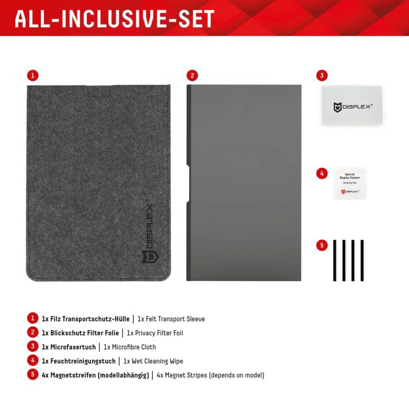 Displex 01763 filtre anti-reflets pour écran et filtre de confidentialité 39,6 cm (15.6") Ordinateur portable Filtre