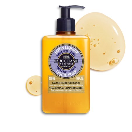 L'Occitane Luxury Size Shea Lavender Hands & Body Liquid Soap 500ml