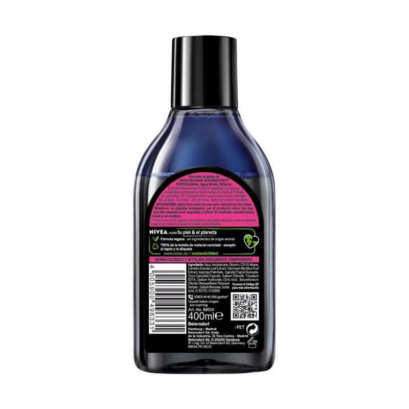 Nivea MicellAir Professional Water Skin Breathe 400ml