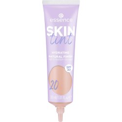 Essence Skin Tint Makeup No. 20 Nude Moisturizing Natural Vegan Oil-Free UVA and UVB Filter SPF 30 Fragrance-Free 30ml