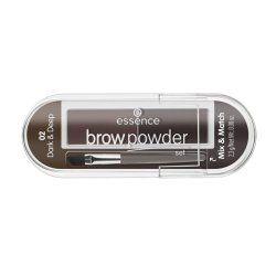 Essence brow powder set 02 Dark & Deep 2.3g