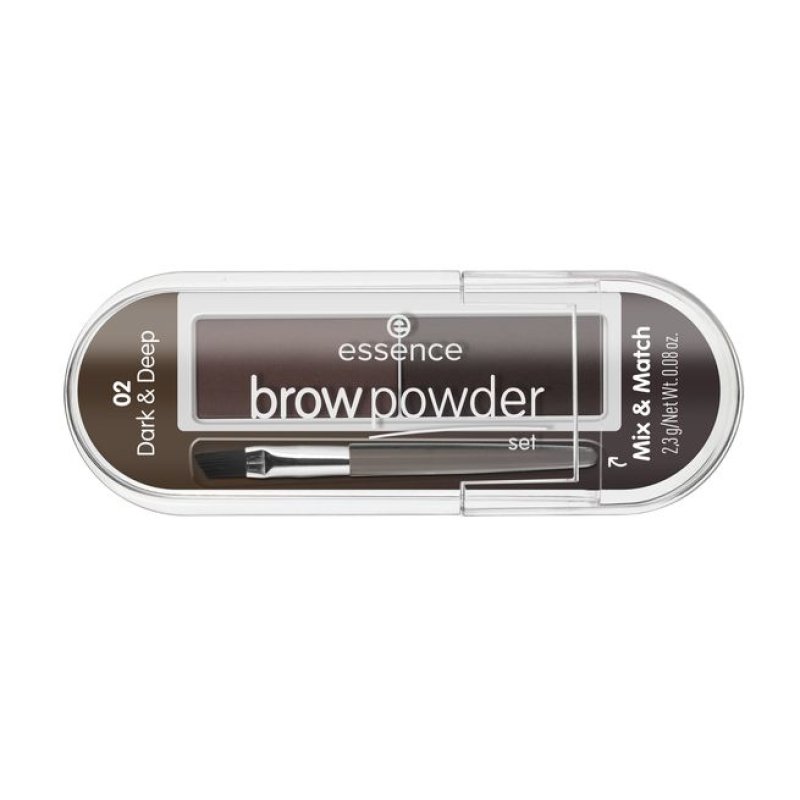Essence brow powder set 2.3 g 02 Dark & Deep