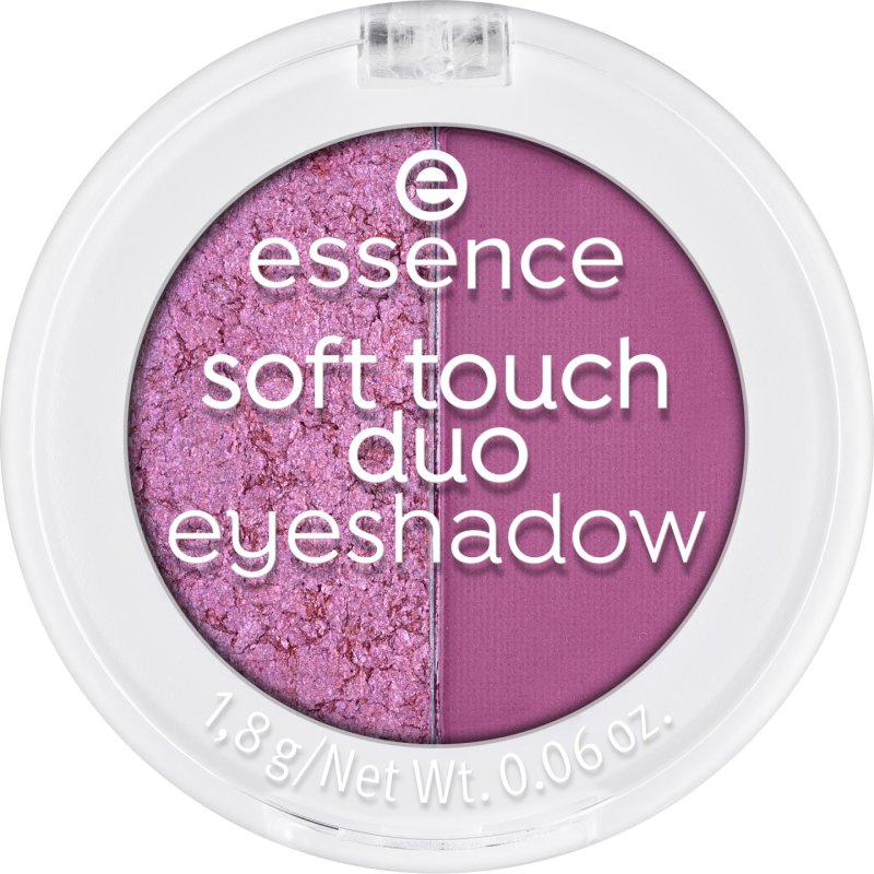 Essence Soft Touch Duo Eyeshadow ombre à paupière 1,8 g 02 Berry Crush Mat, Brillant