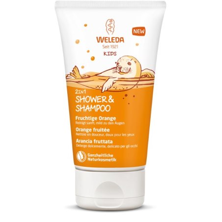 Weleda Kids 2in1 Shower & Shampoo 150 ml 2-en-1 Cheveux et corps Non-professionnel Enfants