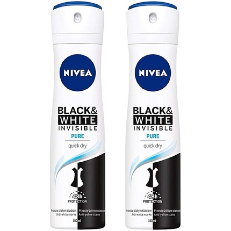 Black & White Invisible Pure Antiperspirant Spray 150ml