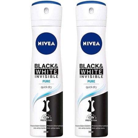 Black & White Invisible Pure Antiperspirant Spray 150ml