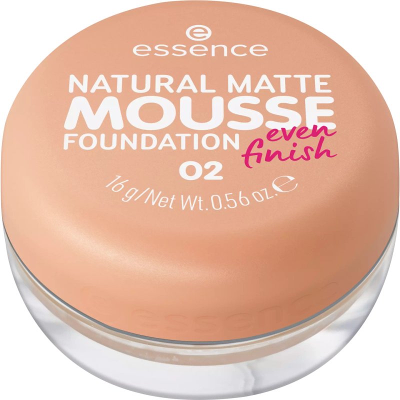 essence Natural Matte Mousse Foundation 15g 02 Warm Beige