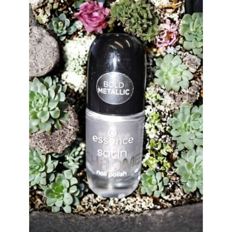 Essence Nail Polish Satin Bold Metallic Chrome 04 Steel Gpt Top Silver Colored
