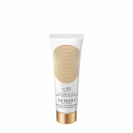 Sensai Silky Bronze Protective Suncare Cream For Face soin après soleil 50 ml Crème Visage