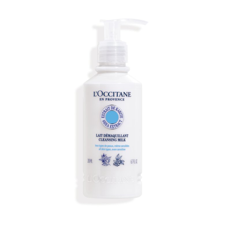 L'OCCITANE Shea Butter Cleansing Milk 200ml Enriched with Shea Butter Vegan & 99% Readily Biodegradable Clean & Premium