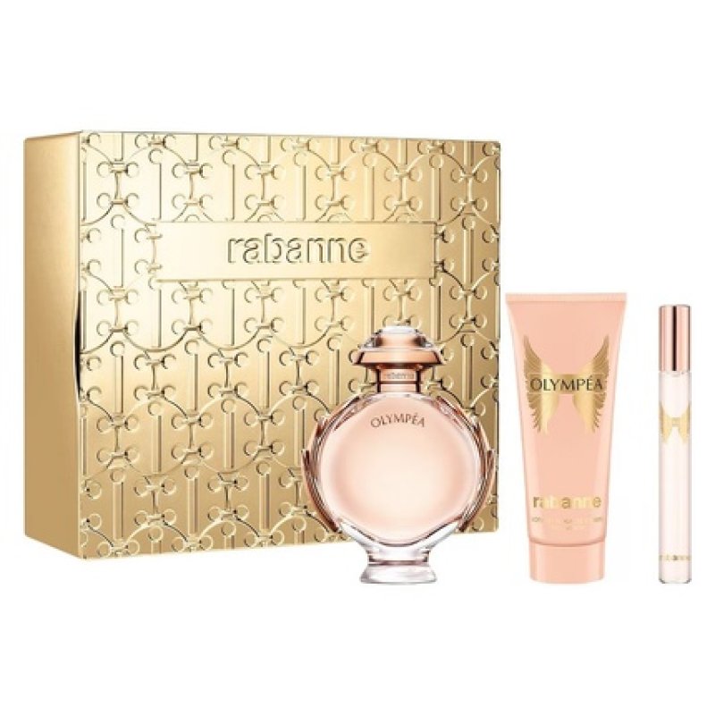 Paco Rabanne Olympea Eau De Parfum Spray Set - 80ml Spray, 100ml Body Lotion, 10ml Eau De Parfum