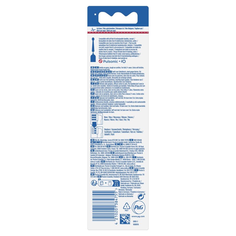 Oral-B 80352082 tête de brosses 3 pièce(s) Blanc