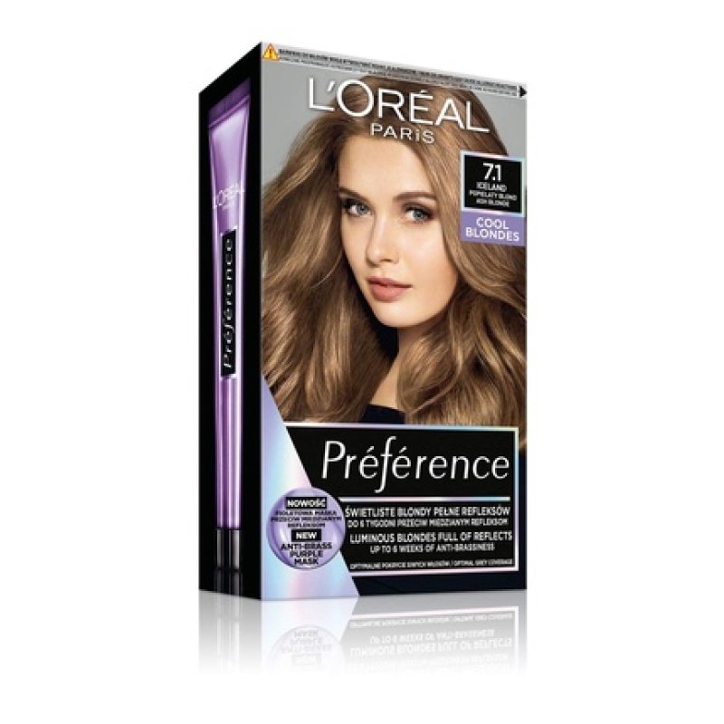 Preference Creme Hair Dye 7.1 Iceland Ash Blonde 174ml