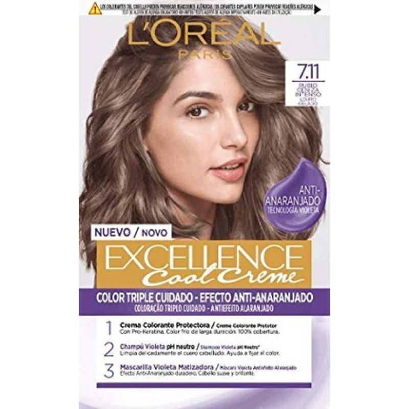 Loreal Paris Color Excellence Cool Creme 7.11 Intense Ash Blonde