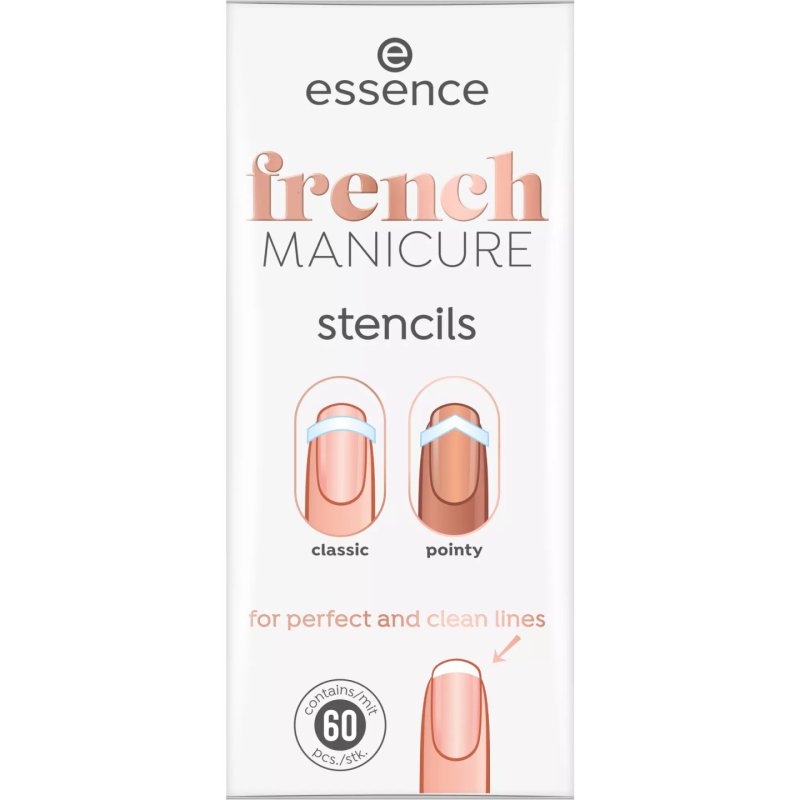 Essence french MANICURE stencils Blanc
