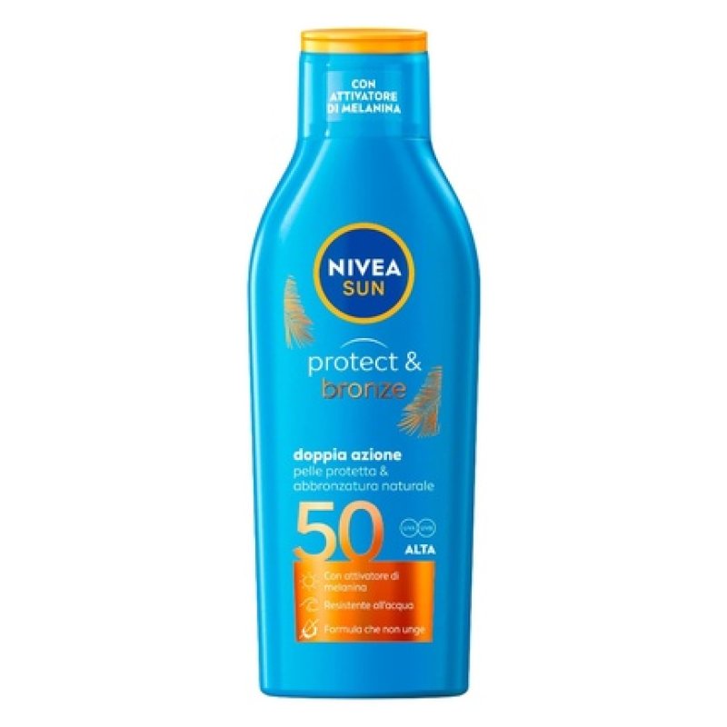 NIVEA SUN Protect & Bronze Sunscreen SPF 50 200ml