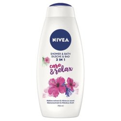 NIVEA 2in1 Care & Relax Bath and Shower Gel 750ml