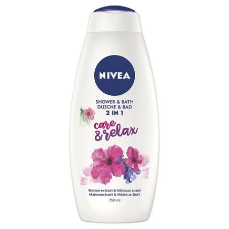 NIVEA 2in1 Care & Relax Bath and Shower Gel 750ml