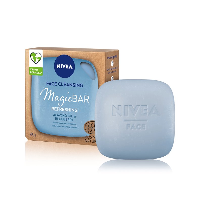 Nivea Naturally Clean Solid Face Cleanser 75g