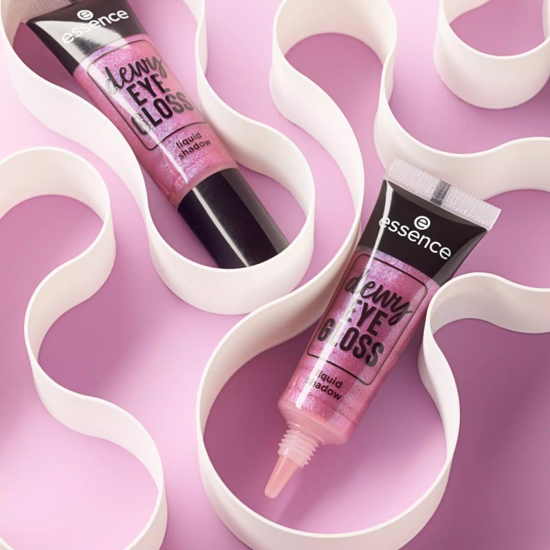 Essence Dewy Eye Gloss ombre à paupière 8 ml 02 Galaxy Gleam Colle pailletée, Brillant, Lumineux