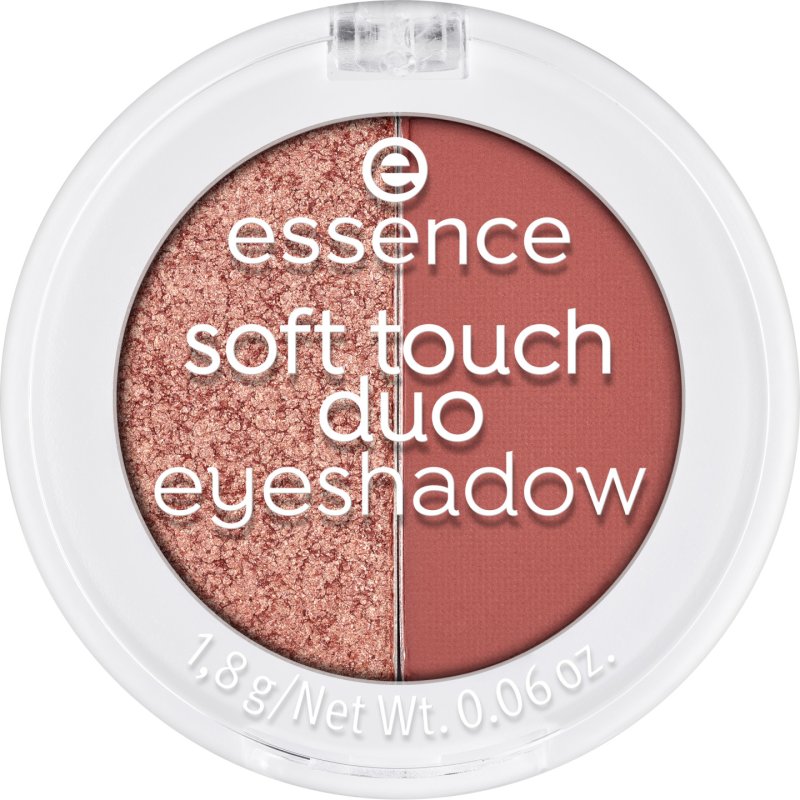 Essence Soft Touch Duo Eyeshadow ombre à paupière 1,8 g 01 Bronze Beauty Mat, Brillant