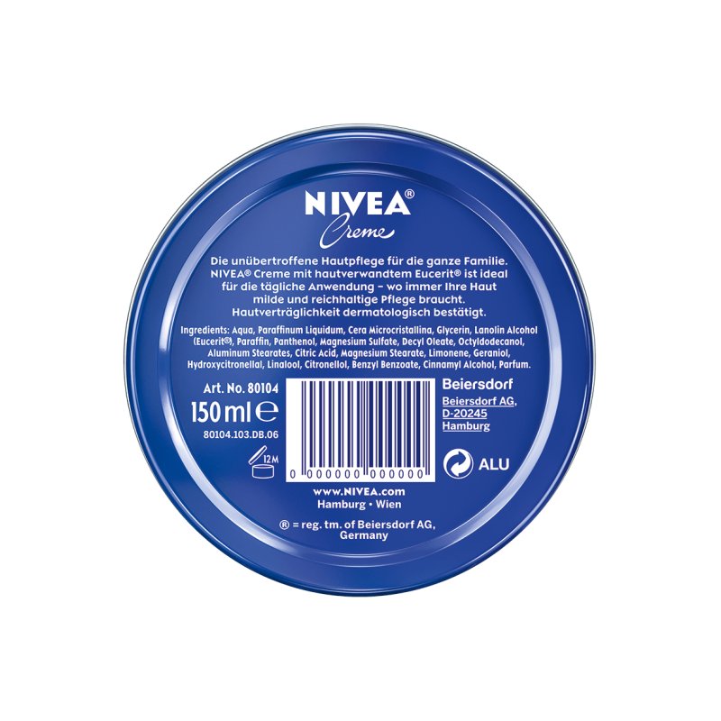 Nivea Cream 150ml Tin