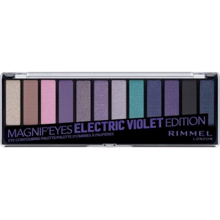 Rimmel London Magnif'Eyes Eyeshadow Palette 008 Electric Violet 12 Shades 15ml
