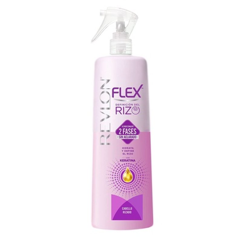 Revlon Flex 2 Stage No Rinse Conditioner With Keratin For Curly Hair Spray 400ml