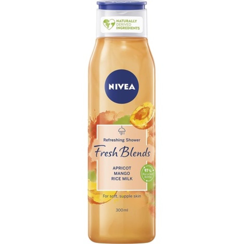 Nivea Fresh Blends Apricot Mango Rice Milk Shower Gel 300ml