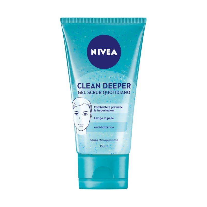 NIVEA Clean Deeper Gel Scrub Quotidiano Gel nettoyant Femmes 150 ml