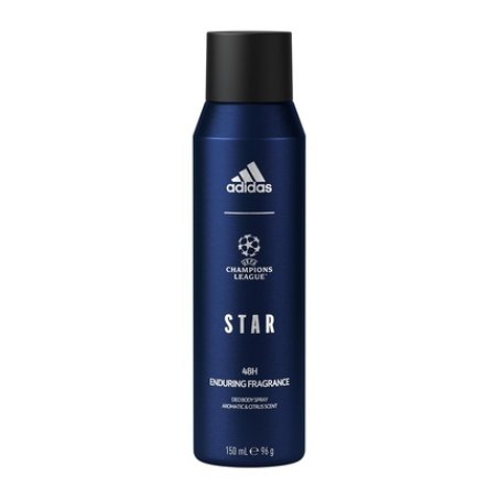 Adidas UEFA Star Edition Deo Body Spray Deodorant Spray for Men Vegan Formula 150ml