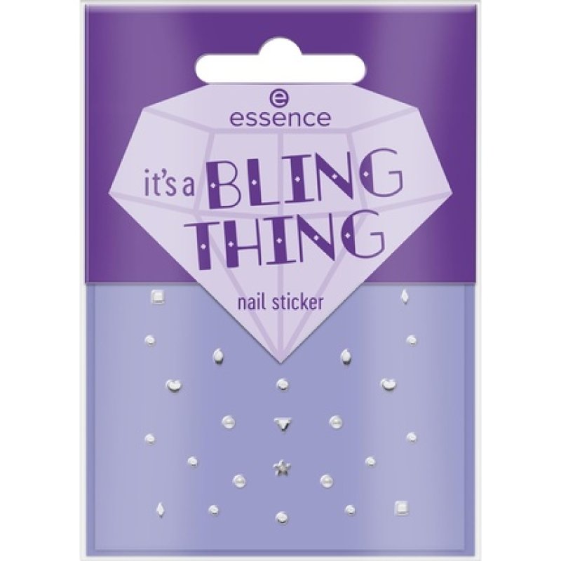 essence It's a BLING THING Nail Sticker Multicolor Covering Express Result Easy to Remove Nanoparticle Free 28pcs