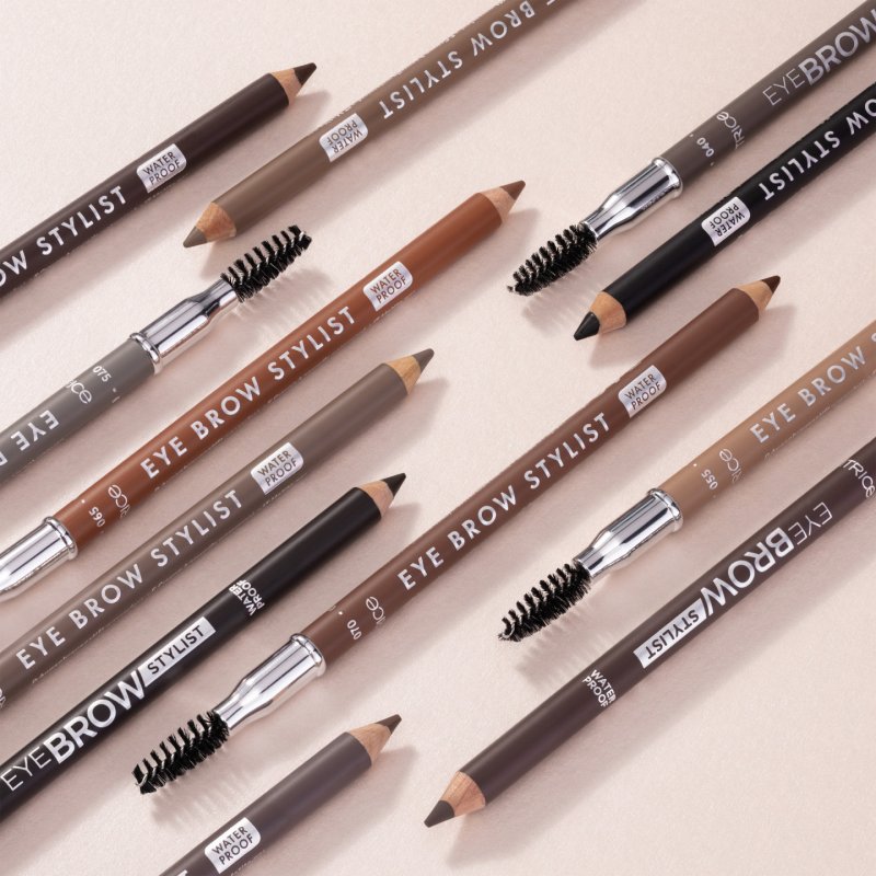Catrice Eye Brow Stylist Brow Pencil No. 055 Brown Long-Lasting Matte Vegan Waterproof Microplastic and Nanoparticle